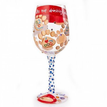 Bling Leopard Wine Glass by Lolita from Enesco