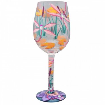 Lolita Dragonfly Acrylic Stemless Wine Glasses, Gift Set of 2